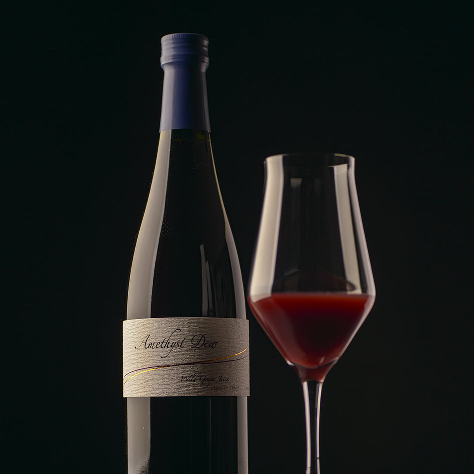 
                    
                      Amethyst Dew "The Rich" aged for 3 years (Wild mountain grape juice)
                    
                  