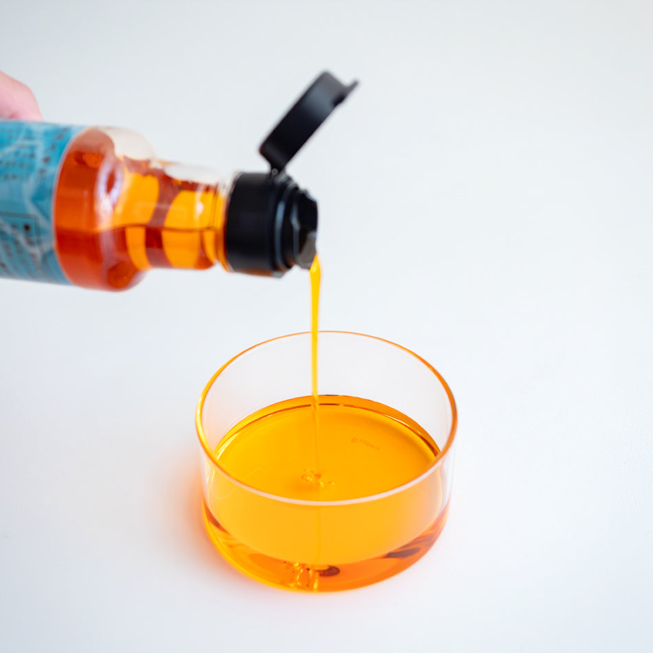 Tomato Infused Japanese Rapeseed Oil in the bowl