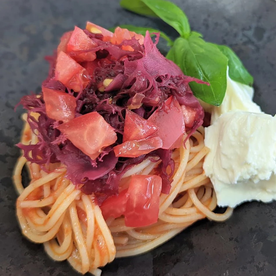 
                    
                      Tosaka Nori Dried Japanese Red Seaweed with pasta
                    
                  