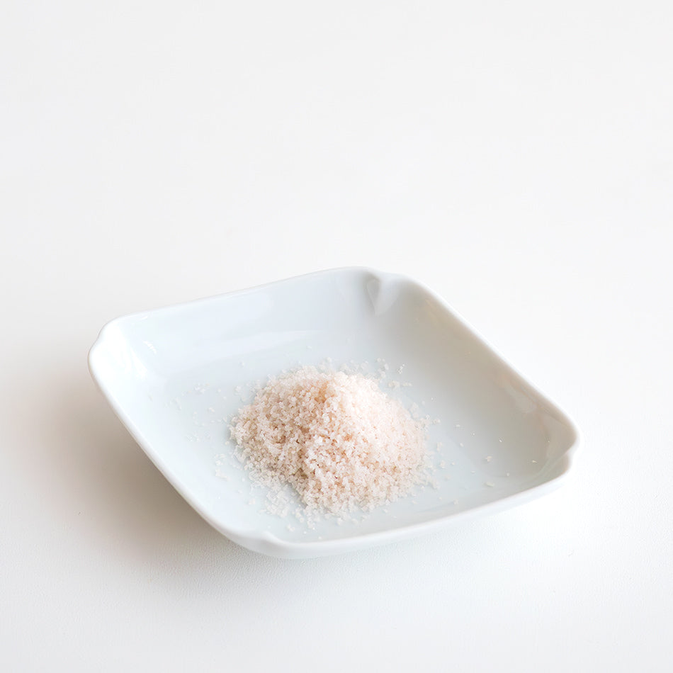 Texture of awaji moshio japanese seaweed salt