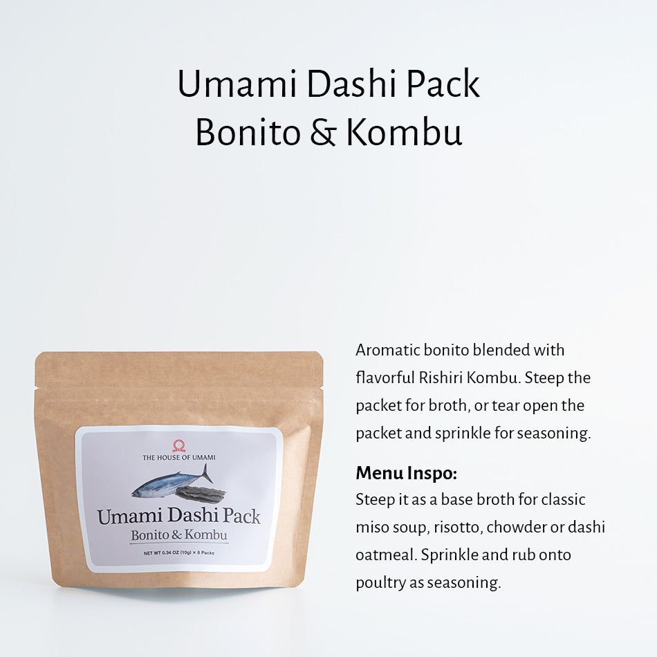 
                    
                      Bonito & Kombu Umami Dashi Pack Description
                    
                  