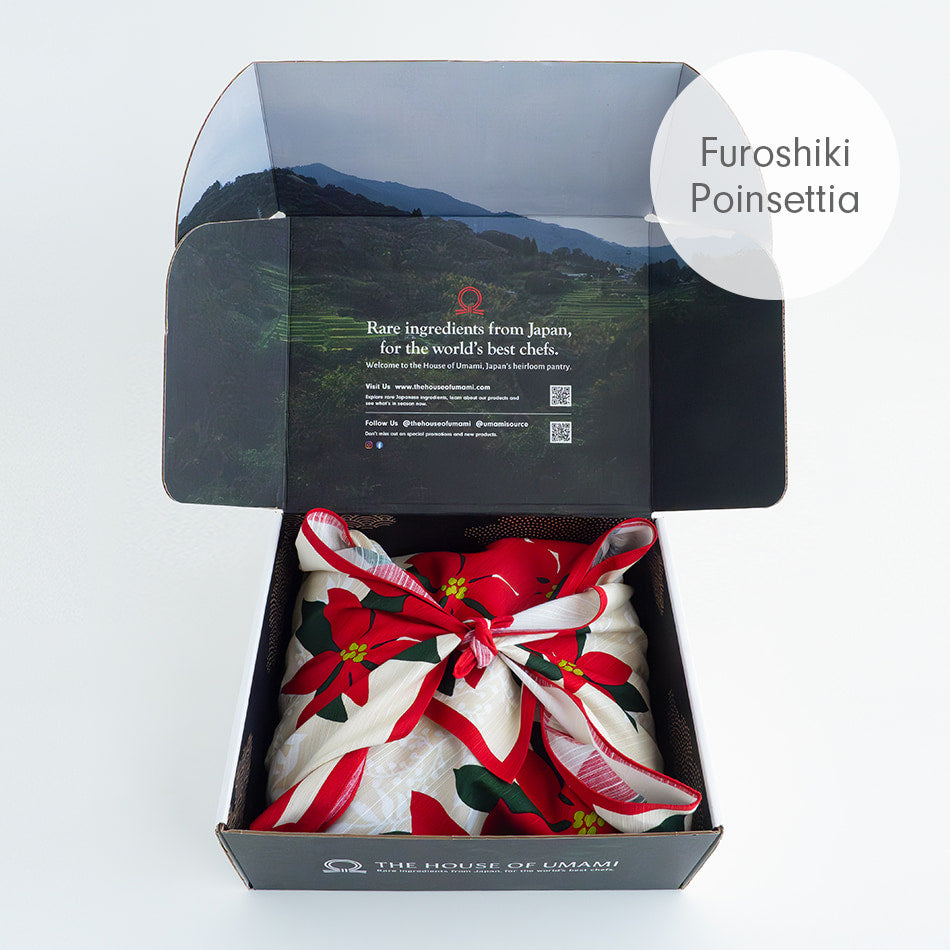 
                  
                    Froshiki Poinsettiai with gift box
                  
                
