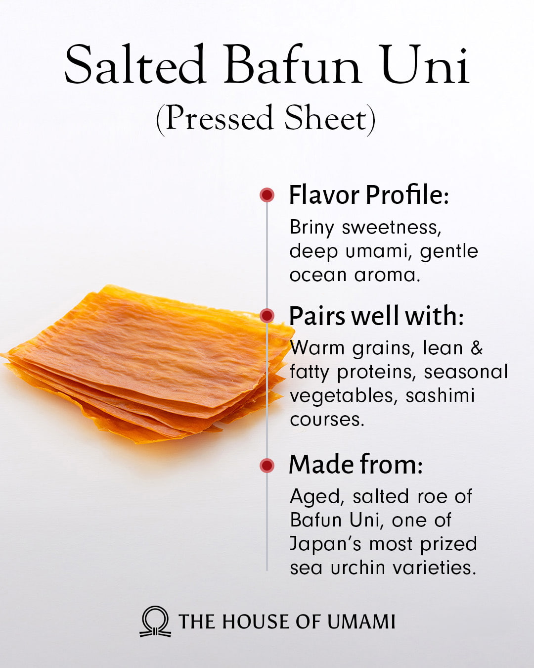 Japanese Salted Bafun Uni (Pressed Sheet)