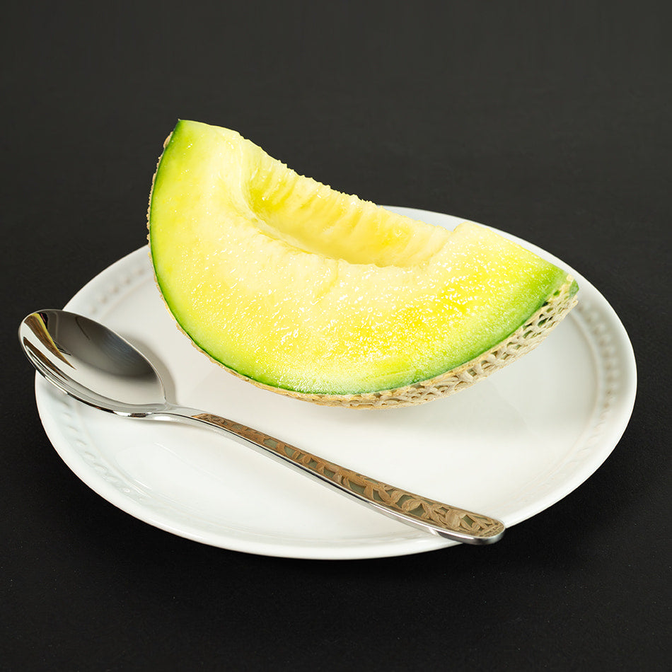 
                    
                      Japanese CROWN MELON  from Shizuoka juicy image quarter cut
                    
                  