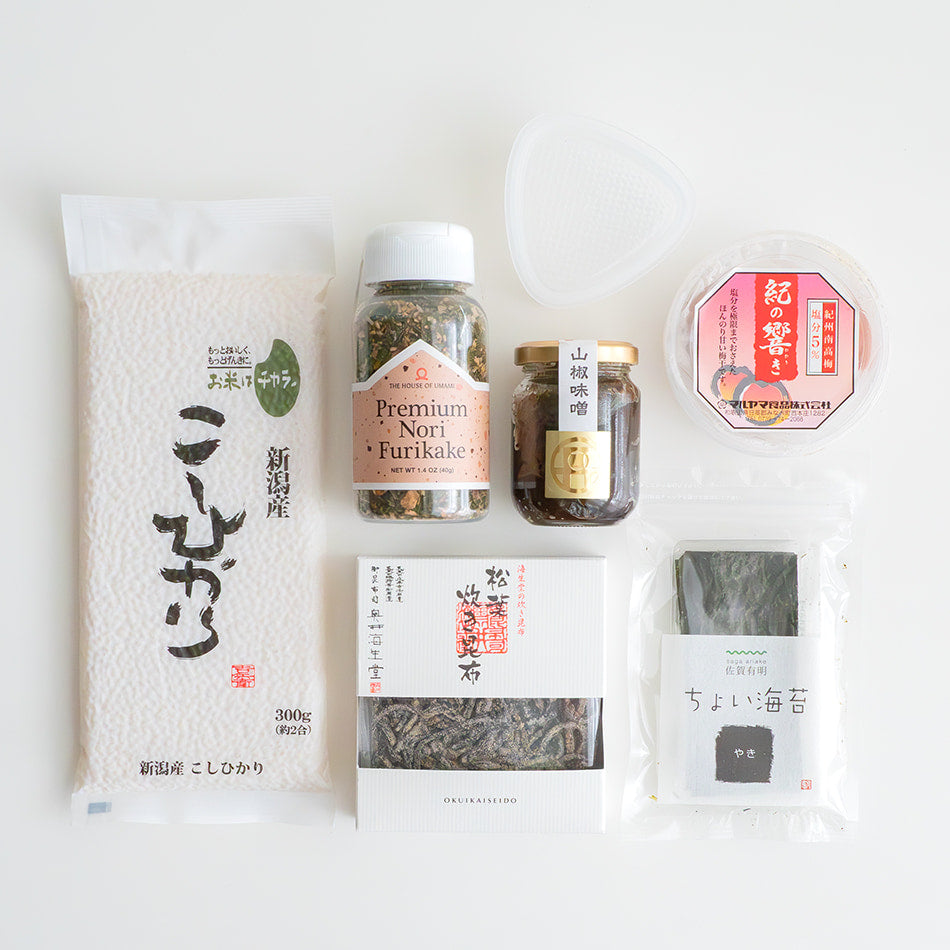 Japanese Onigiri Kit for beginner with products