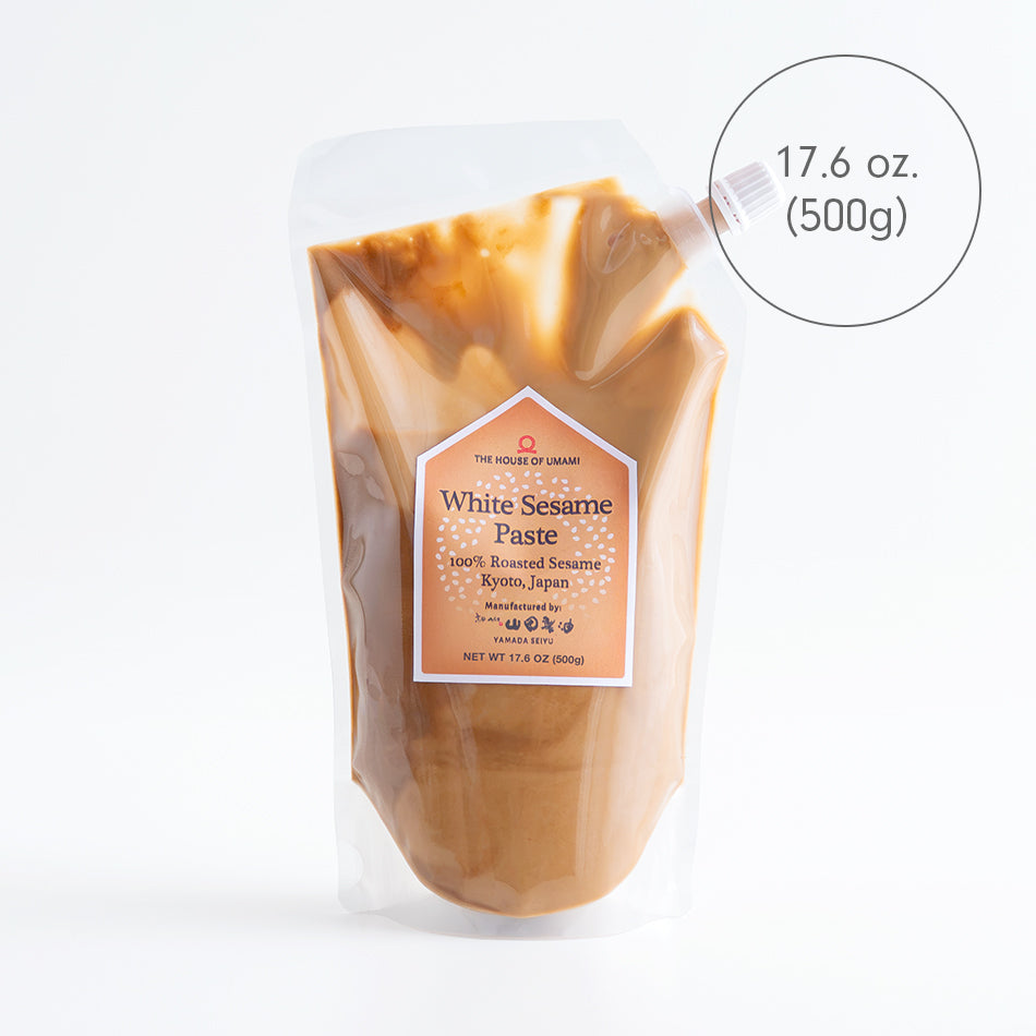 White Sesame Paste — 100% Roasted Sesame, Made in Kyoto | 17.6 oz (500g)