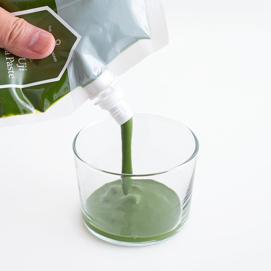 
                    
                      Kyoto Uji Matcha Paste | Sample in a glass
                    
                  